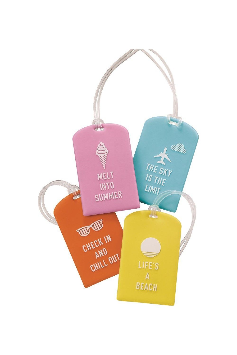 Go Travel Quote Luggage Labels 2 Pieces