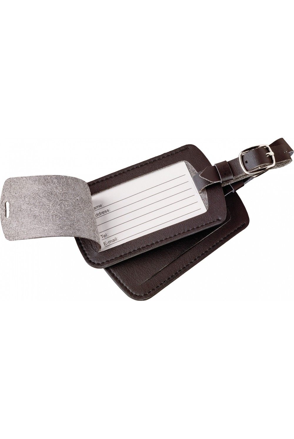 Go Travel Luggage Labels Real Leatherette 2 Pieces Go Travel Luggage Labels Real Leatherette 2 Pieces