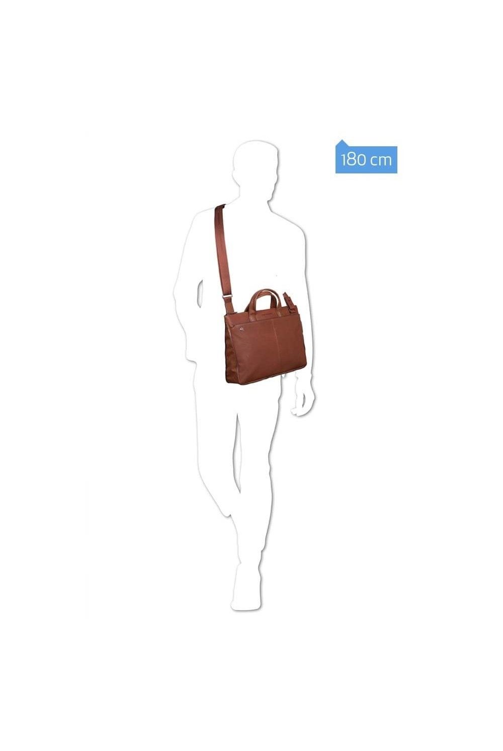 Narrow, expandable laptop bag Piquadro Black Square 15.6 inches Narrow, expandable laptop bag Piquadro Black Square 15.6 inches