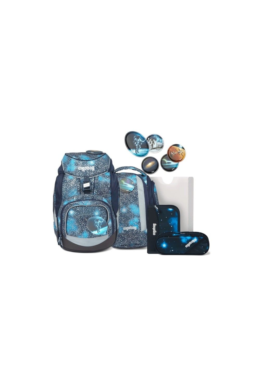 ergobag pack school backpack set 6 pieces Limited Edition Bär Anhalter durch Galaxis