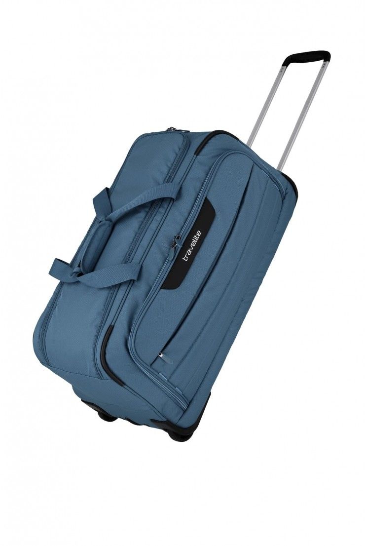 travelite CrossLITE Combi Bag Umhängetasche Reisetasche Tasche Grau Blau Neu 