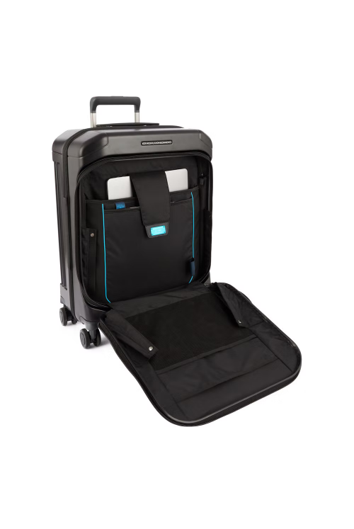 Hand luggage suitcase outer compartment PQ-Light Piquadro 55cm 4 wheels