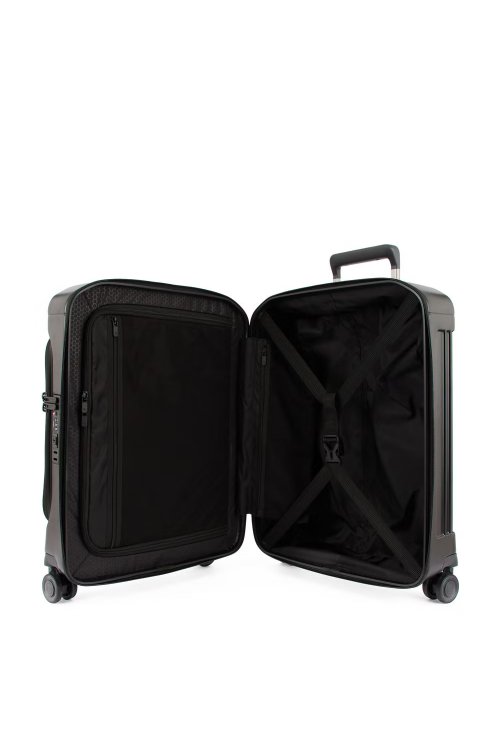 Hand luggage suitcase outer compartment PQ-Light Piquadro 55cm 4 wheels