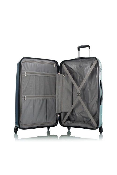 Suitcase hard shell Heys Maximus 66cm 4 wheel teal expandable